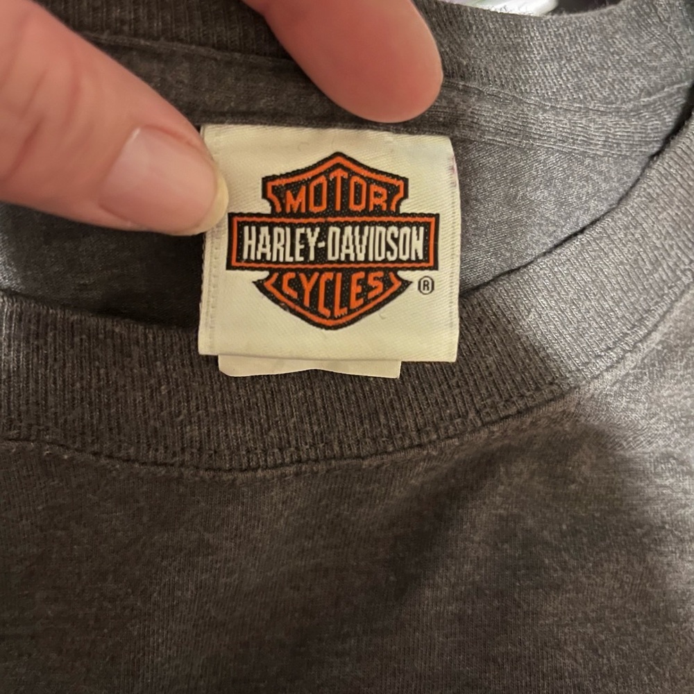Harley Davidson T-Shirt Mens: XLarge Gray 35th anniversary Motorcycle Logo - Picture 3 of 4
